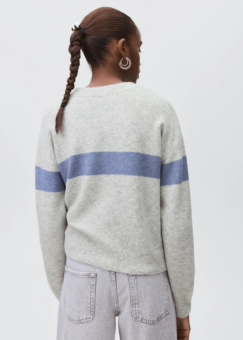 Knit embroidered sweater
