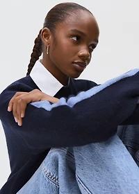 Knit embroidered sweater