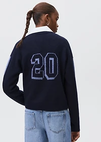 Knit embroidered sweater