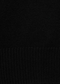 Knitted polo-neck sweater