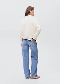 Knit embroidered sweater