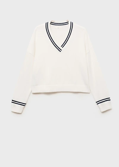 Knit striped sweater