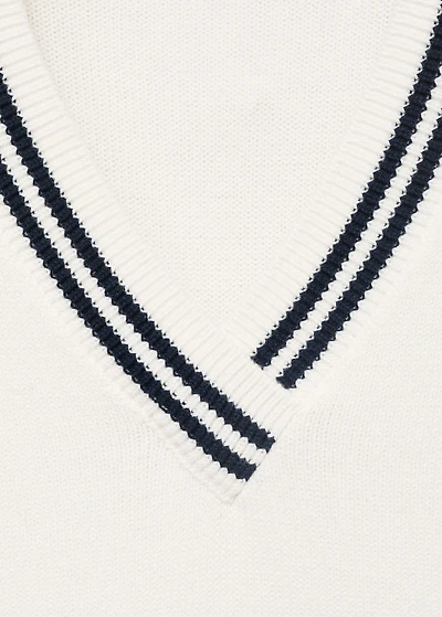 Knit striped sweater