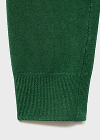 Fine-knit crew-neck sweater