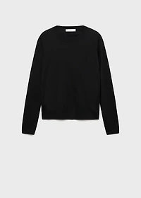 Fine-knit crew-neck sweater