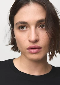 Fine-knit crew-neck sweater