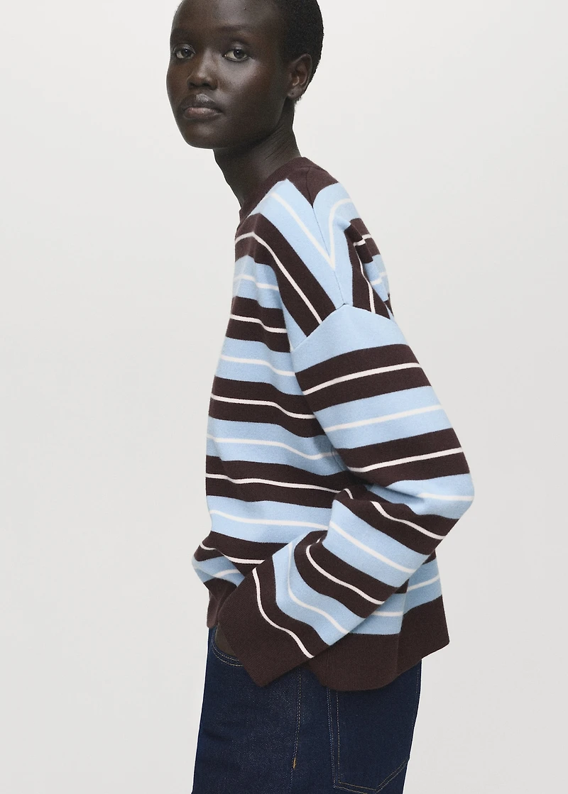 Oversized striped sweater