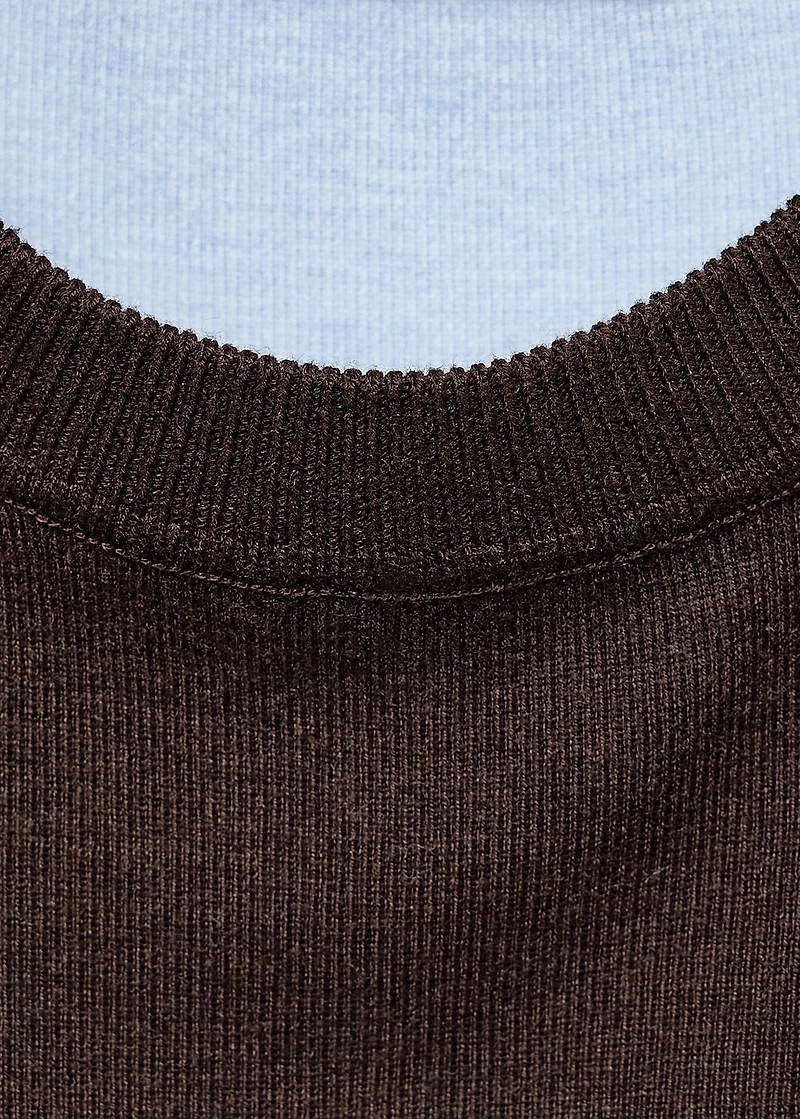Combined-design sweater