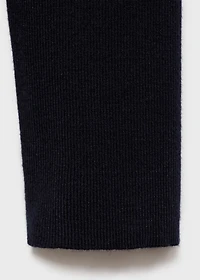 Combined shirt-collar sweater