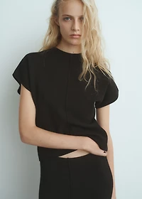 Fine-knit fitted sweater