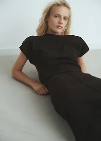 Fine-knit fitted sweater