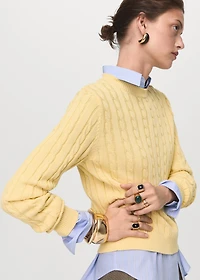 Braided knitted sweater