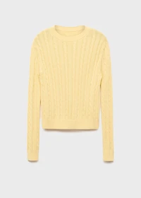 Braided knitted sweater