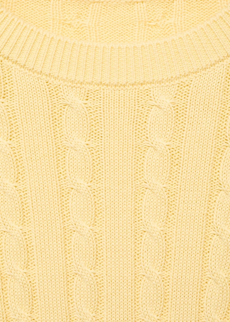 Braided knitted sweater