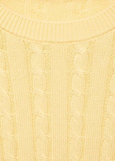 Braided knitted sweater