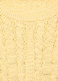 Braided knitted sweater
