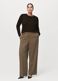 Ribbed leopard-print sweater