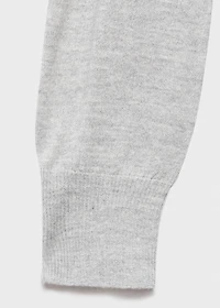 Turtleneck sweater with knot