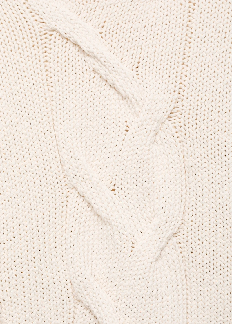 Oversized cable-knit sweater