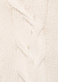 Oversized cable-knit sweater