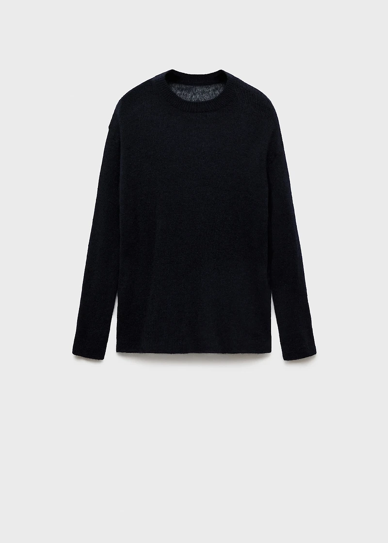 Semitransparent knitted sweater