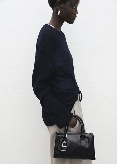 Semitransparent knitted sweater