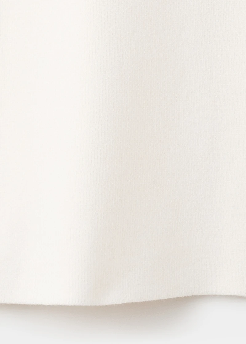 Short-sleeved turtleneck sweater