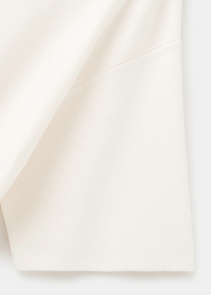 Short-sleeved turtleneck sweater