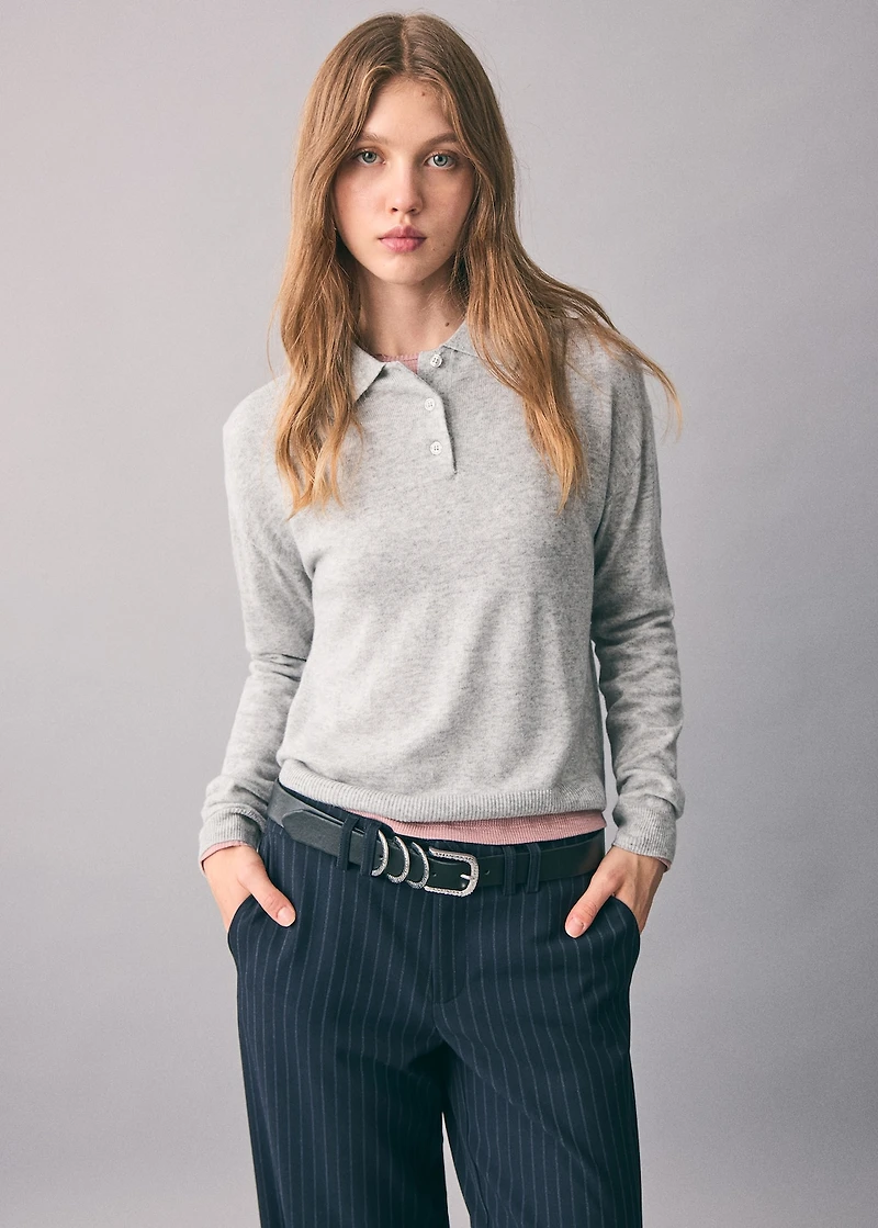Polo neck sweater