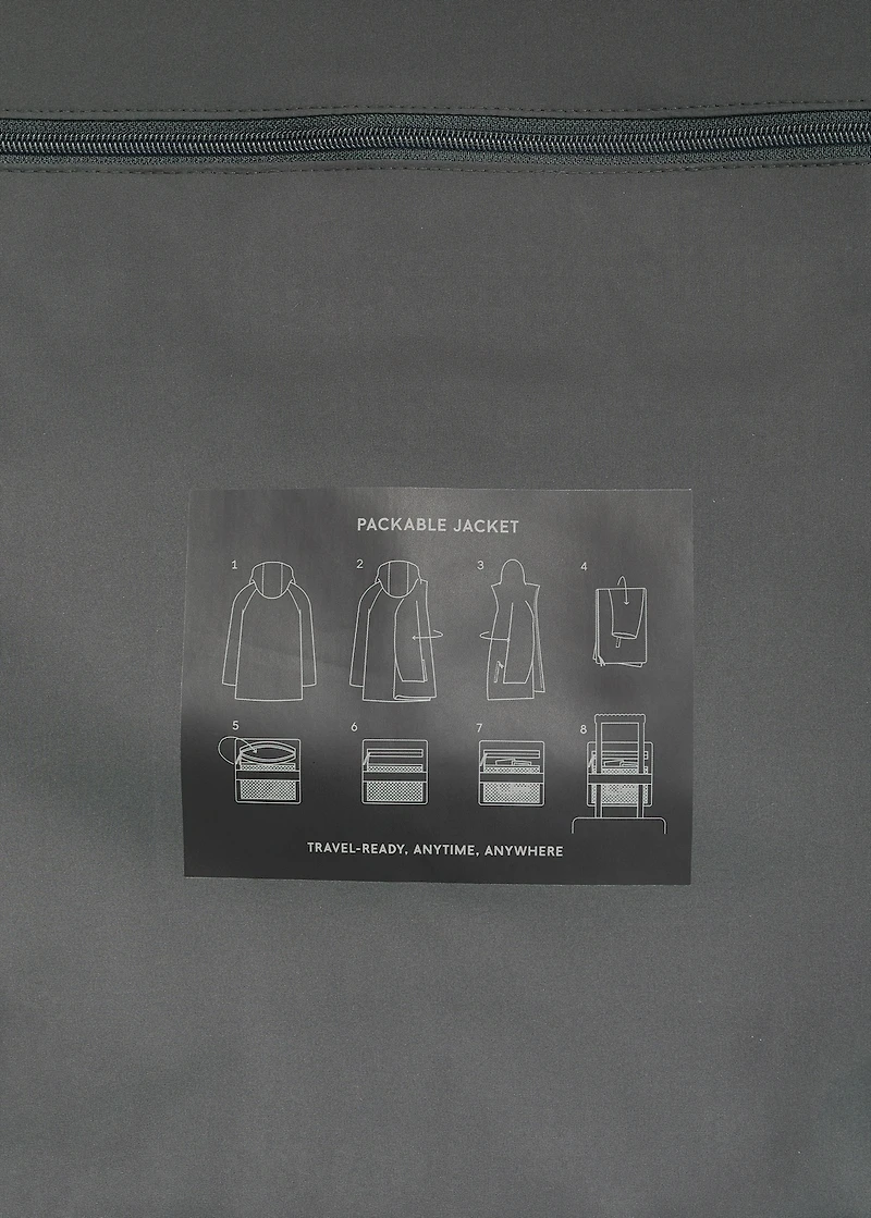 Packable water-repellent jacket with Thermolite® padding