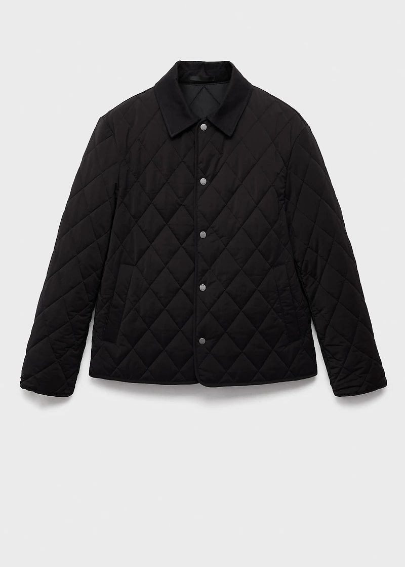 Quilted water repellent jacket