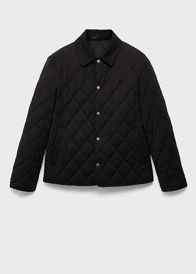 Quilted water repellent jacket