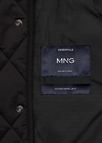 Quilted water repellent jacket