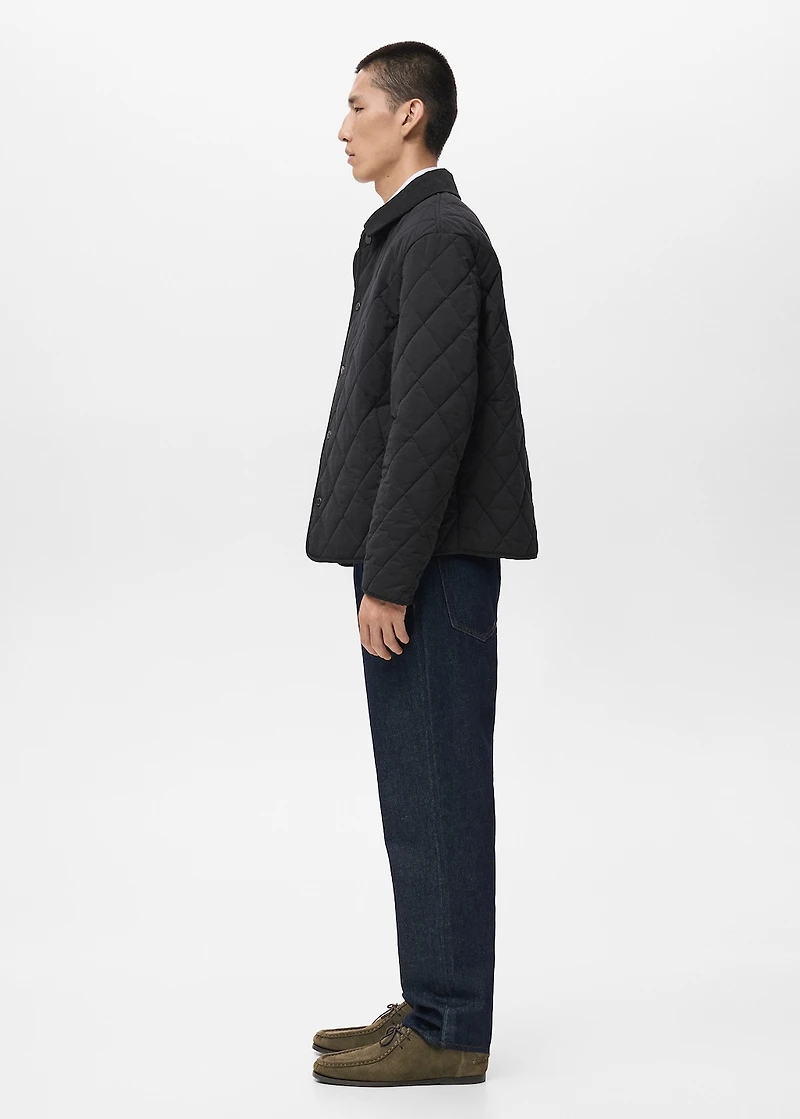 Quilted water repellent jacket