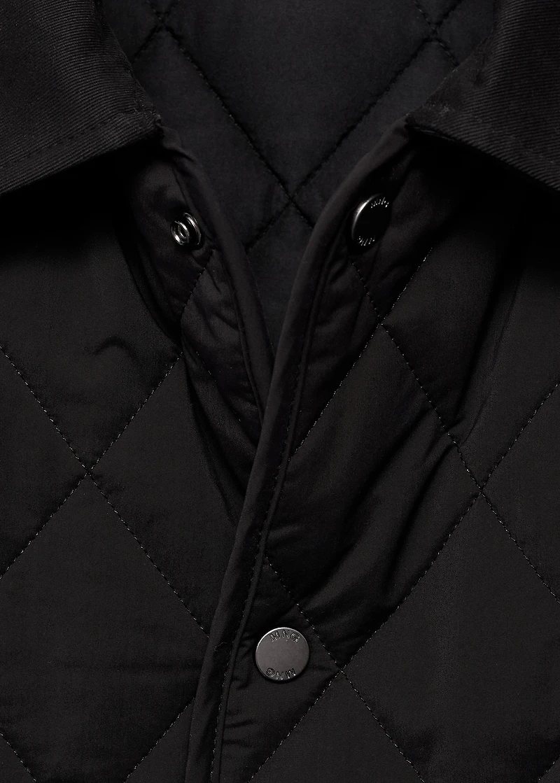 Quilted water repellent jacket