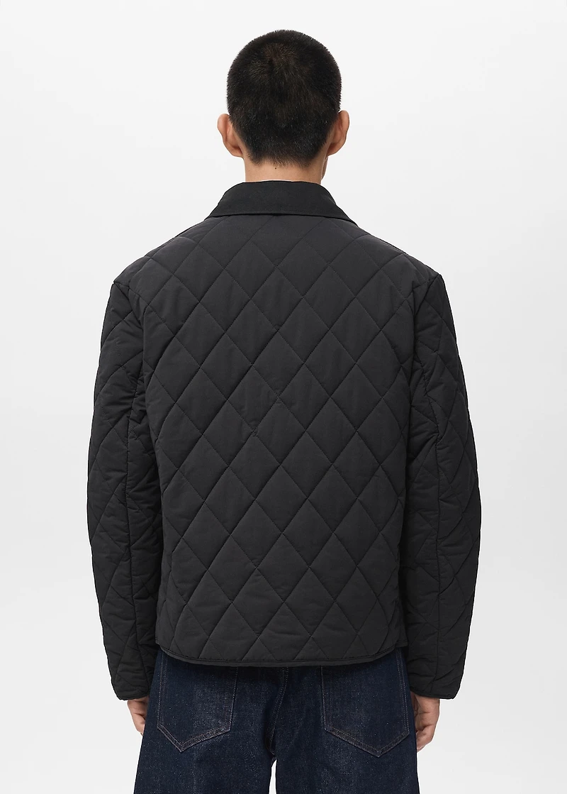 Quilted water repellent jacket