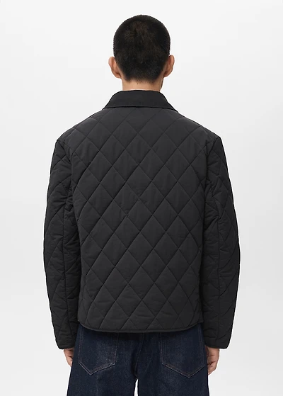 Quilted water repellent jacket