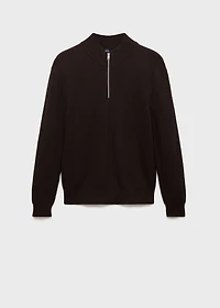 100% cotton perkins-neck sweater