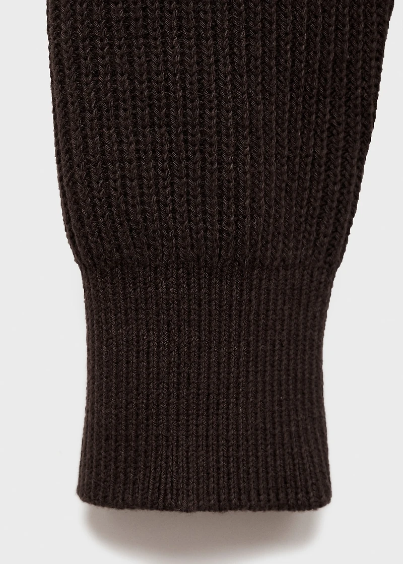 100% cotton perkins-neck sweater
