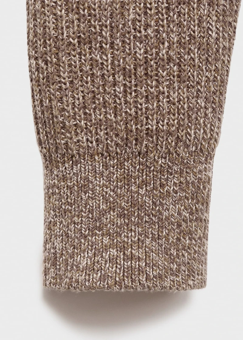 100% cotton specked sweater