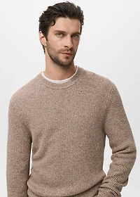 100% cotton specked sweater