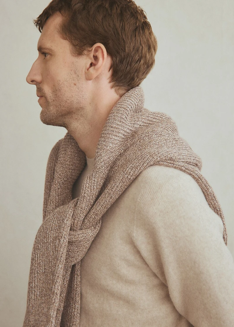 100% cotton specked sweater