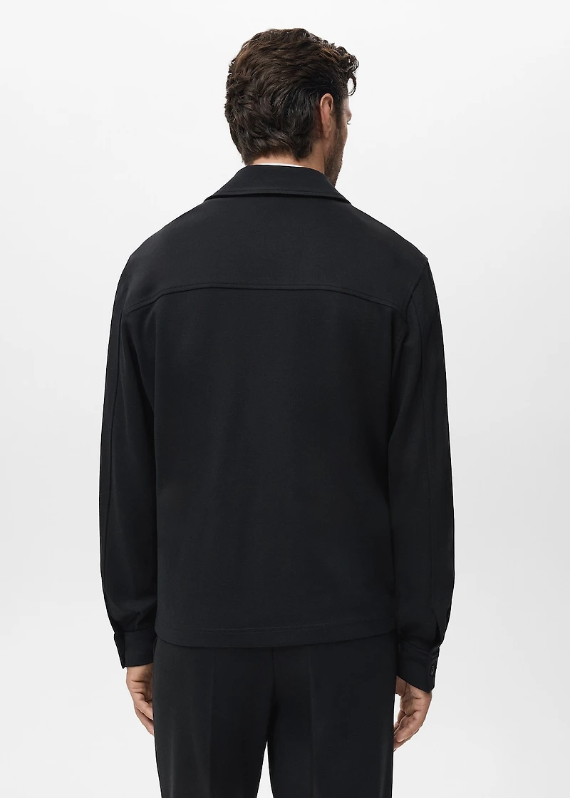 Zip-up sweatshirt with pocket