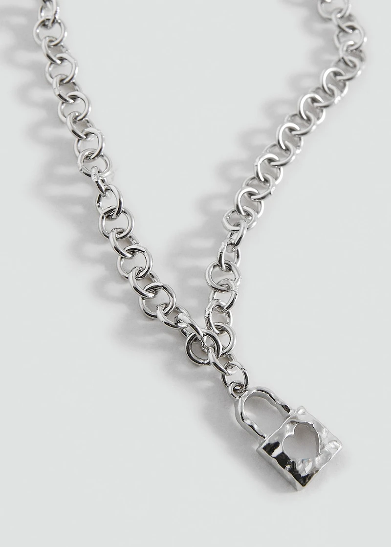 Padlock chain necklace
