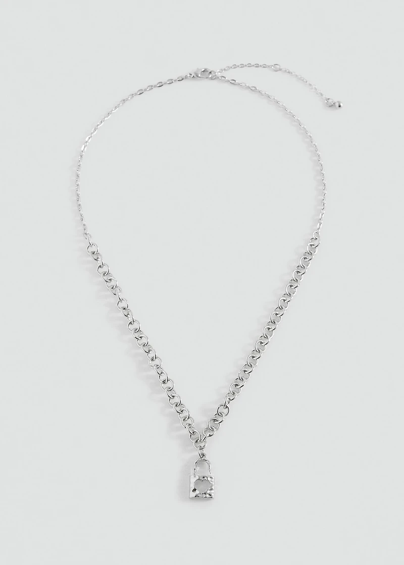 Padlock chain necklace