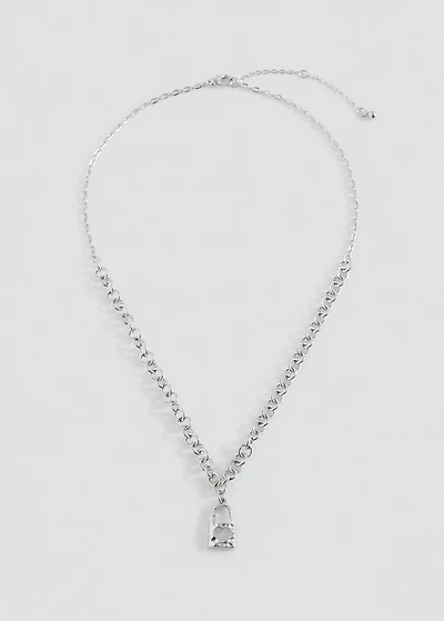 Padlock chain necklace