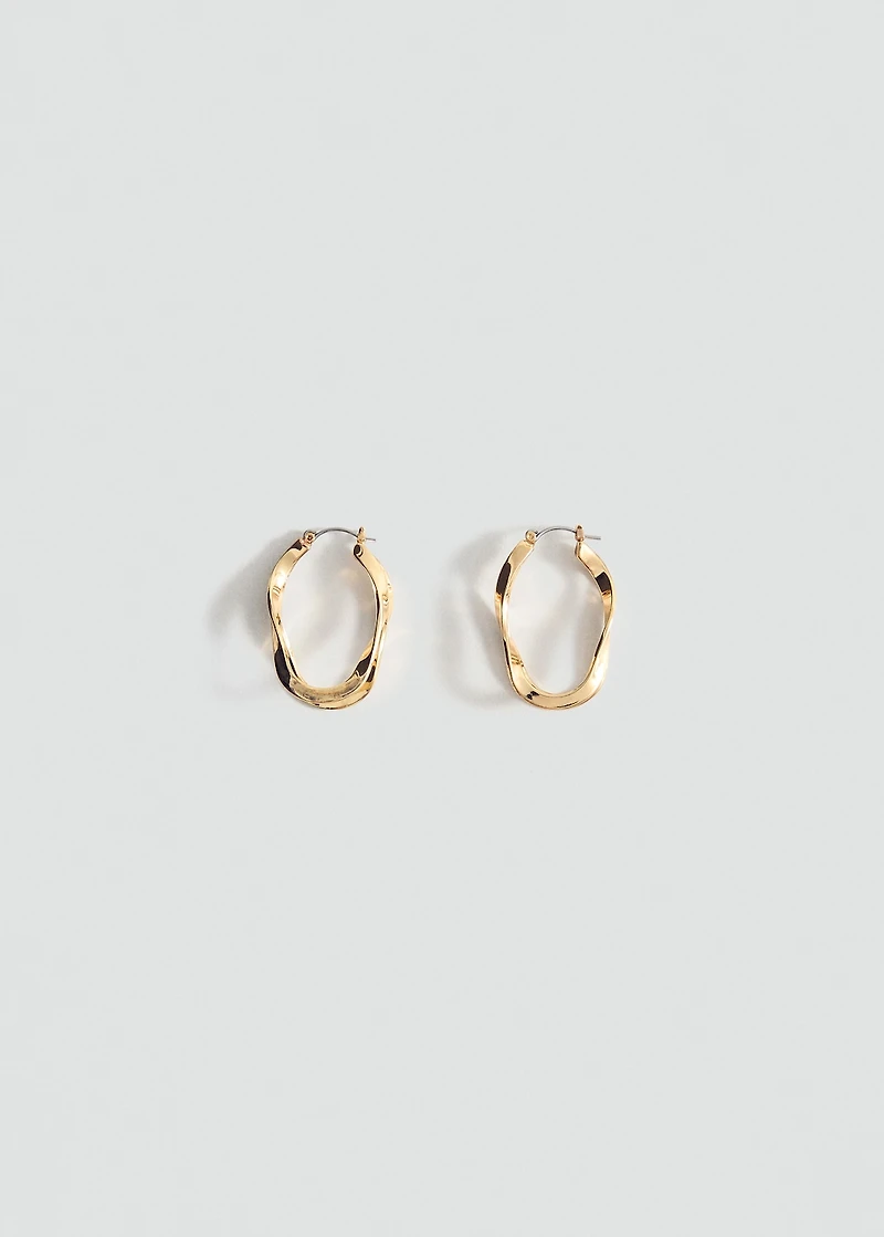 Twisted hoop earrings