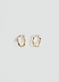 Twisted hoop earrings