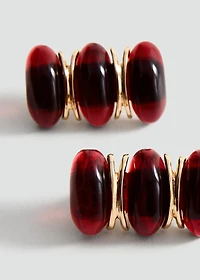 Embossed spiral earrings