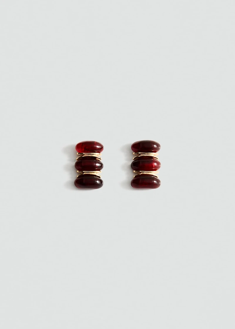 Embossed spiral earrings